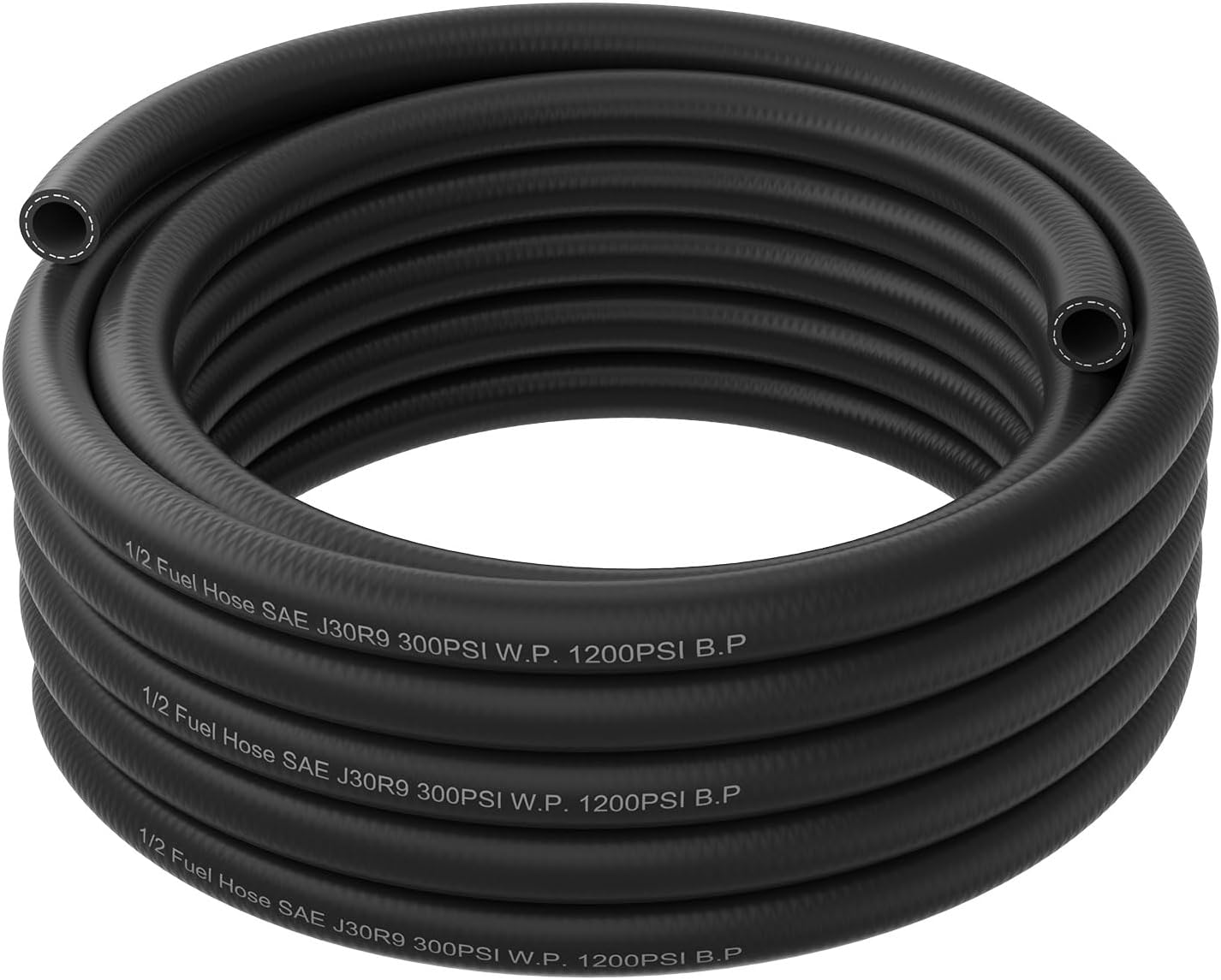 Manguera combustible NBR SAE 30R9 10ft 300PSI color negro
