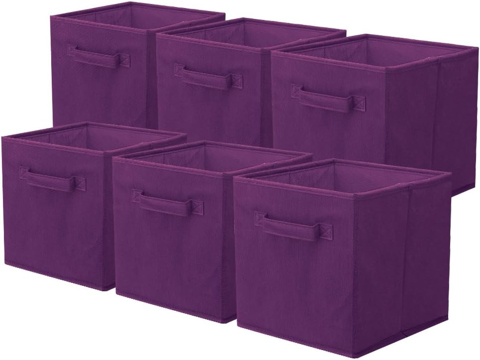 Cubos plegables tela con asas 10.5x11" organiz. armario