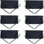 Delantal corto negro con 3 bolsillos set 6