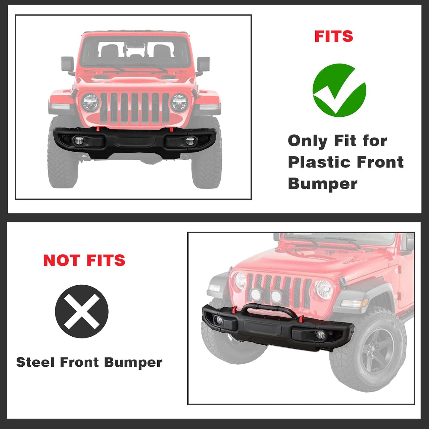Repuesto soporte placa matrícula Jeep JL Gladiator 18-24