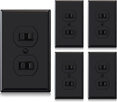 5 Interruptor luz basculante unipolar doble palanca 15A UL