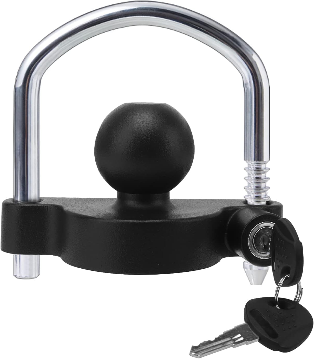 Cerradura enganche remolque ajustable acero antirrobo