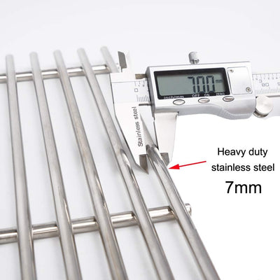Rejillas acero inox 17pulg para Grill Chef BM616 GC610