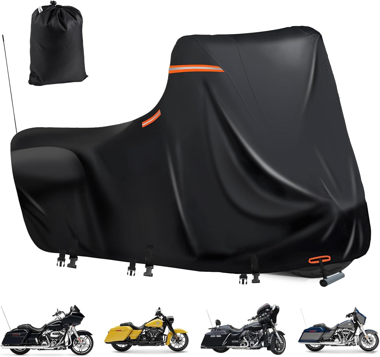 Funda motocicleta 600D nano plateado