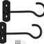 Ganchos colgantes para plantas 6pulg pack 2 color negro