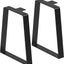 Patas mesa metal 12" trapezoidales set 2 resistentes