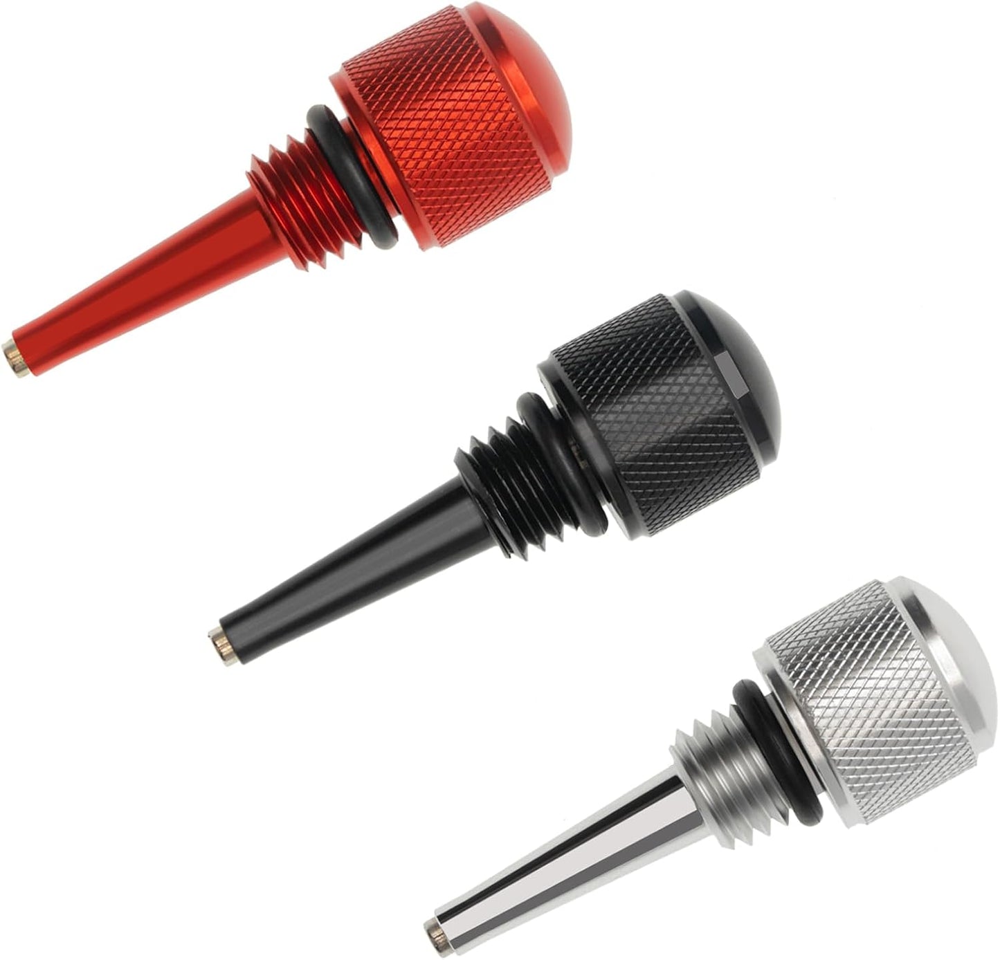 Set 3 repuestos varilla magnética aceite comp M18 Rojo Negro Plata