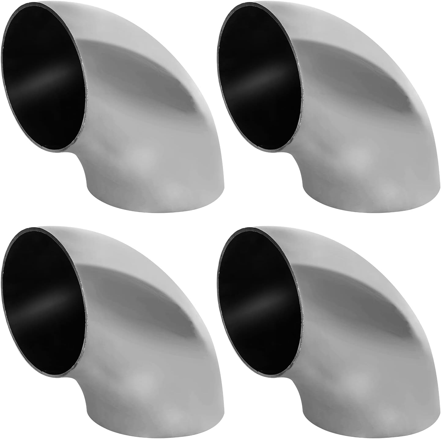 4 Codos Escape Acero Inox SS304 2.5" Automóvil
