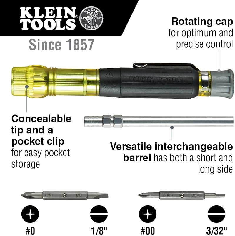Juego 2 Pzas Destornillador Precisión Múltiples Puntas Klein