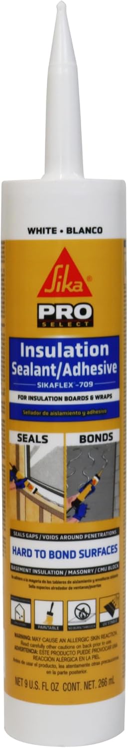 Sellador adhesivo aislamiento flexible blanco