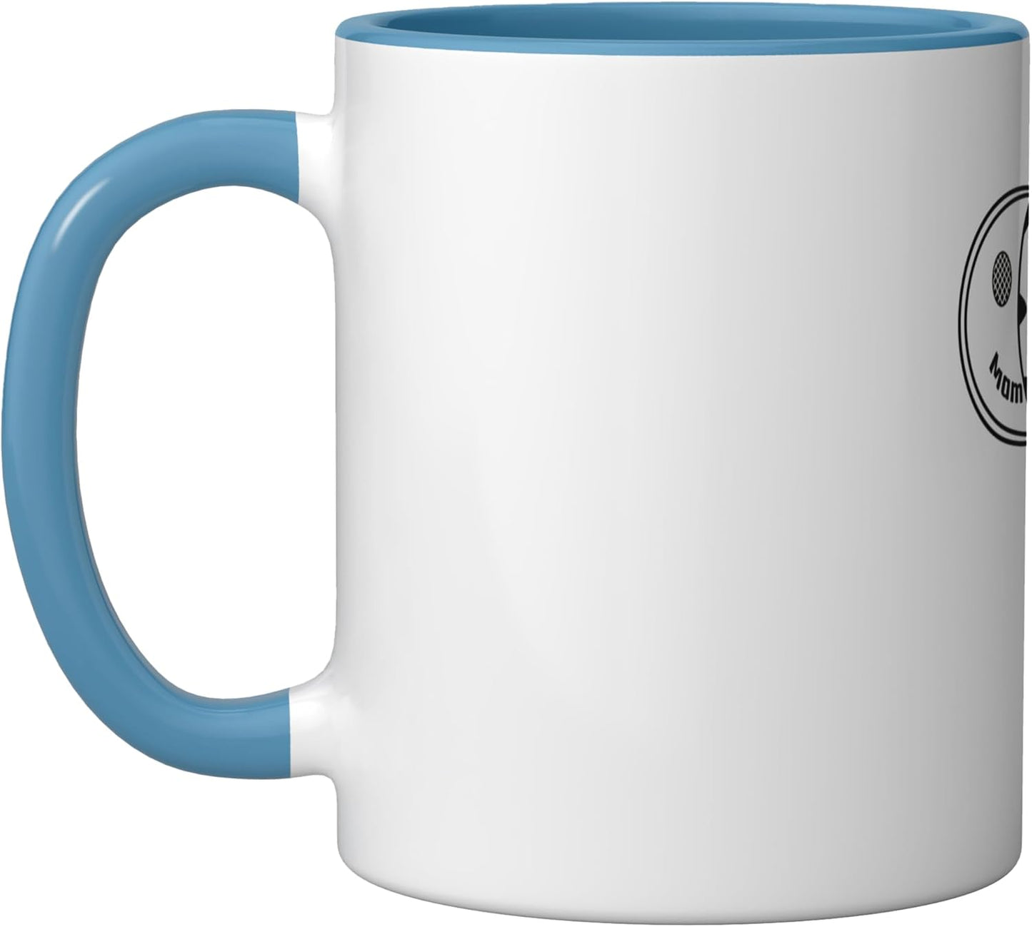 Taza Cerámica Sonrisa Azul/Blanco