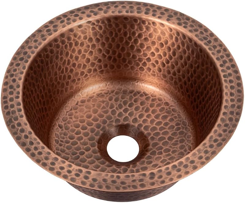 Fregadero cocina barra doble montaje cobre martillado