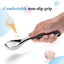 Cuchara helado ergonómica multiusos para cocina plateado