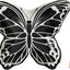 Soporte cuchara cerámica encimera cocina forma mariposa