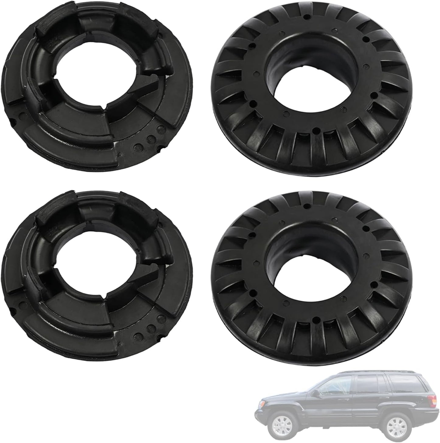 Kit 4 aisladores resortes Jeep Grand Cherokee 99-04