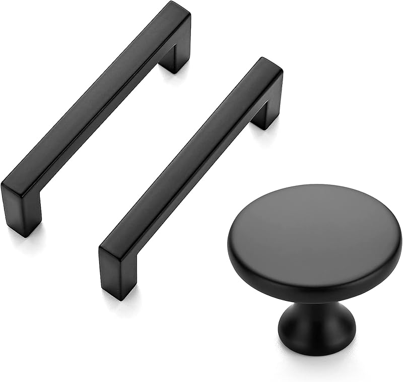30 Manijas 3" y 10 Pomos 1-1/4" para Gabinetes