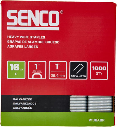 Grapas alambre pesado 16 y 1 pulg galvanizado 1000uds