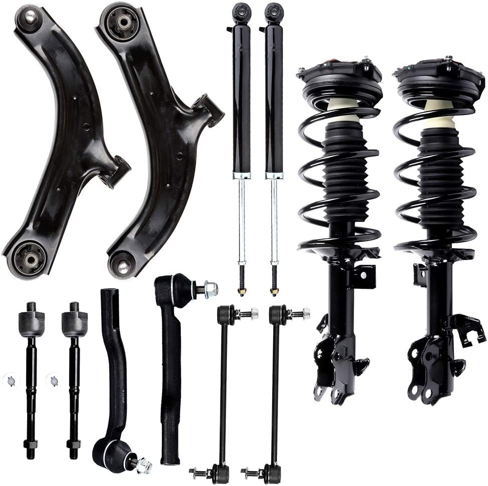 Kit amortiguador trasero brazo control 2007-12 Nissan Versa