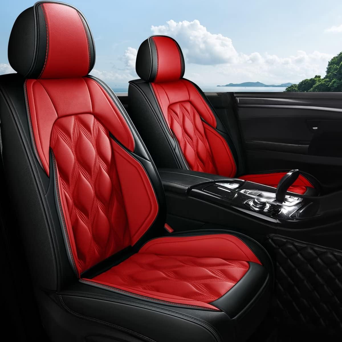 Fundas asiento coche 5 pzas ajuste VW Jetta 07-25 cuero