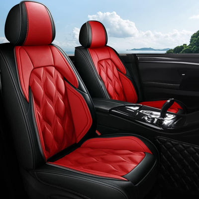 Fundas asiento coche 5 pzas ajuste VW Jetta 07-25 cuero