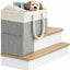 Cesta escalera plegable para madera y alfombradas con asa