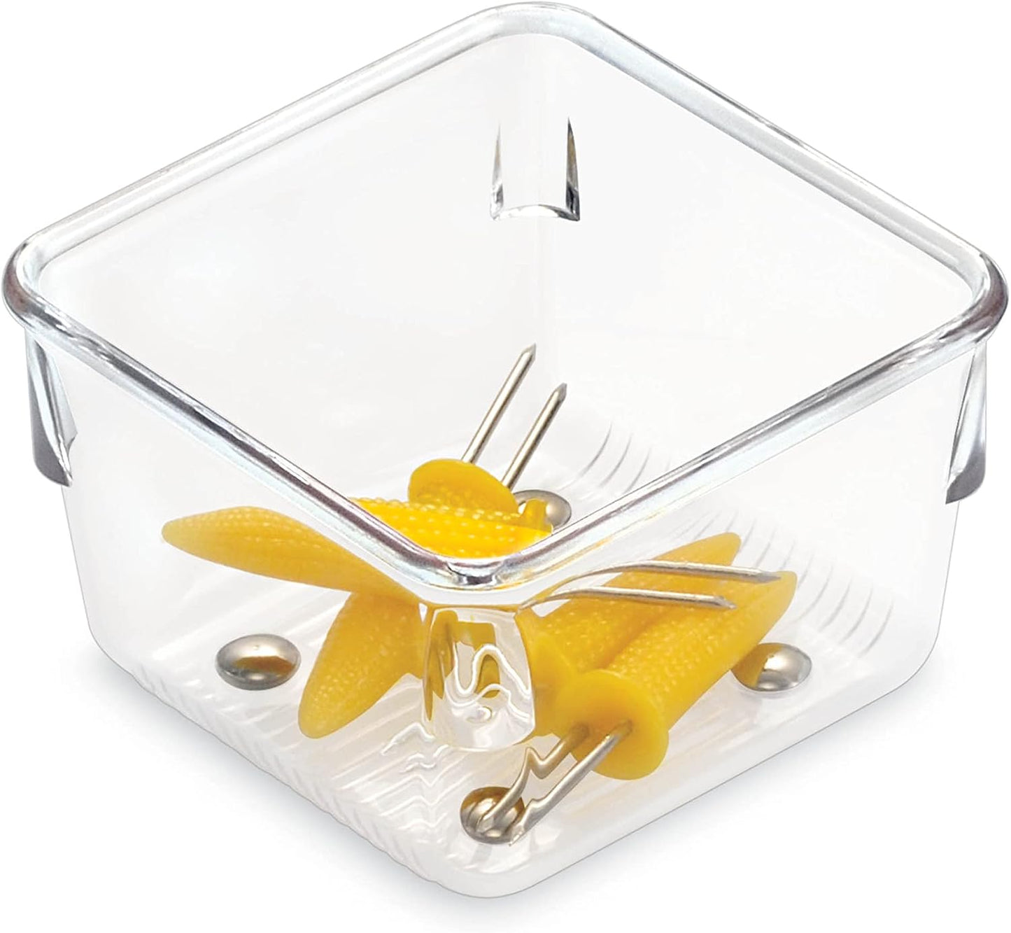 Organiz. utensilios cajón cocina plástico transparente