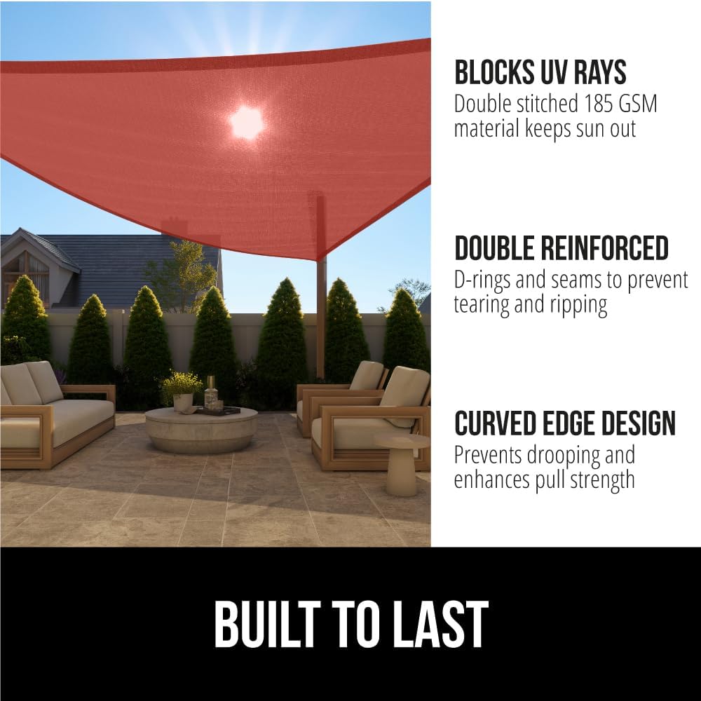 Toldo rectangular Gorilla Grip resistente UV patio jardín