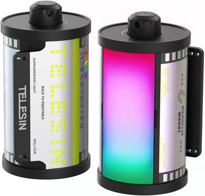 2 Luces Magnéticas RGB CRI 95 para Cámara DSLR Portátiles
