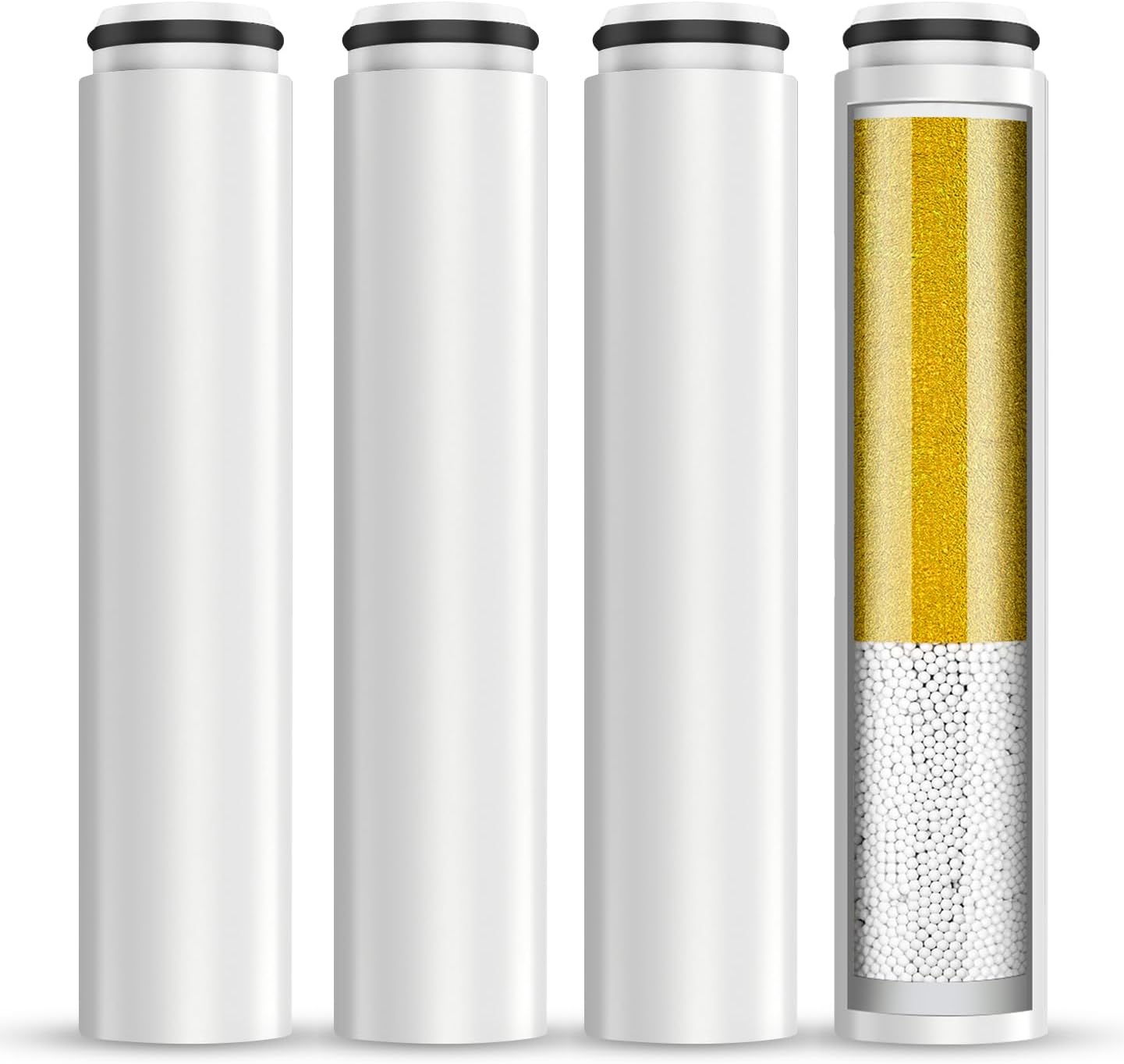 4 Filtros repuesto para ducha de mano sin cloro