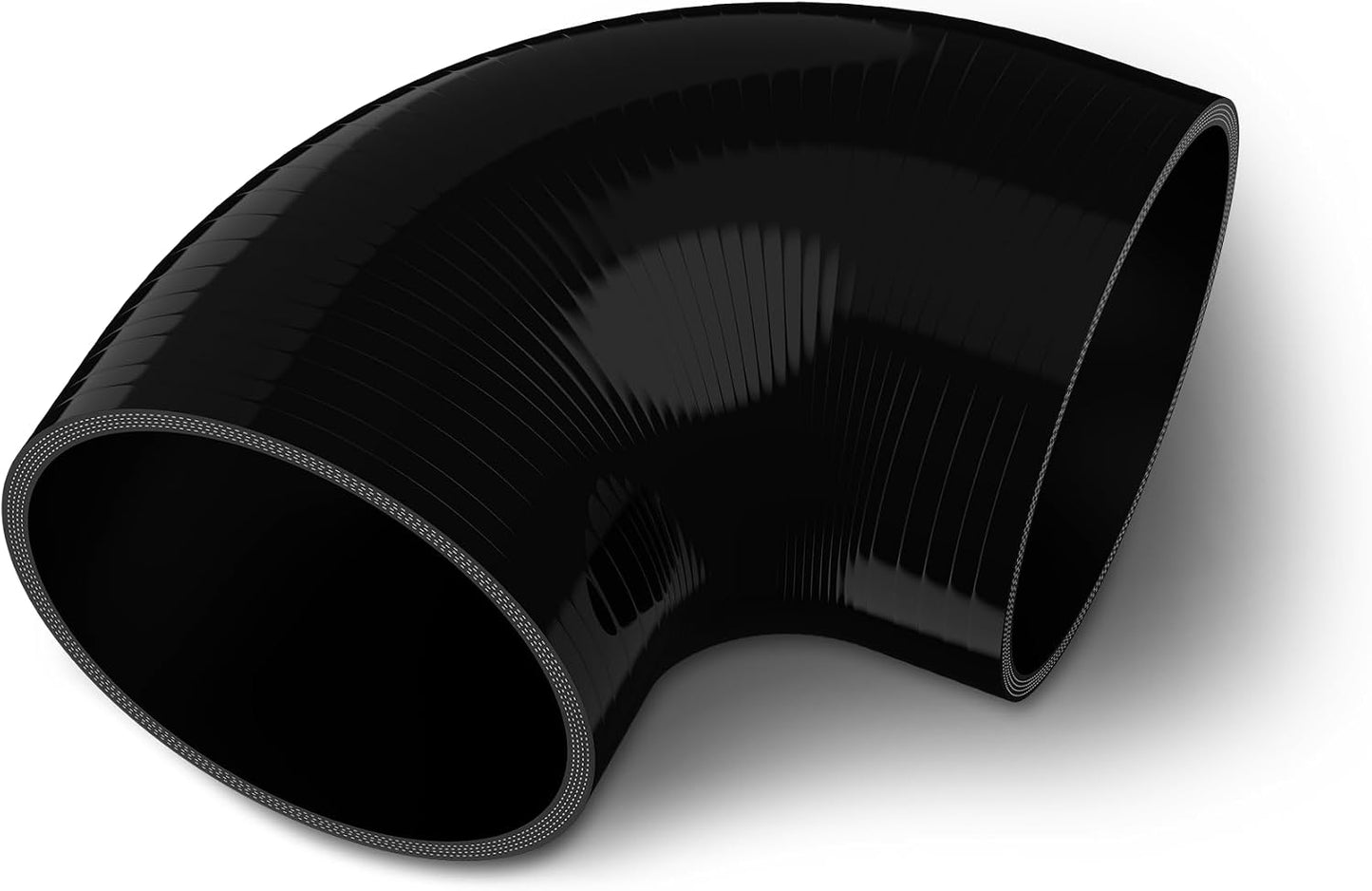 Acoplador codo 90 grados manguera silicona 4" 4 capas