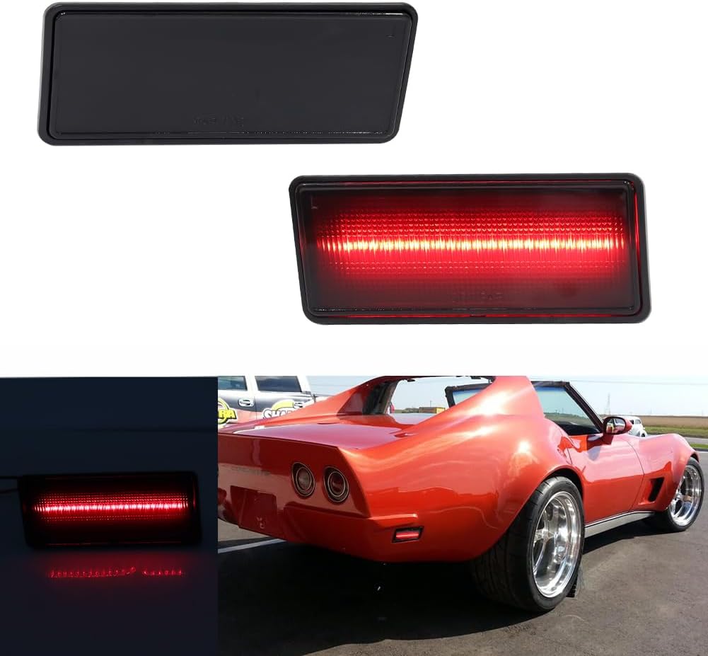 Lente ahumada LED roja para Chevrolet Corvette