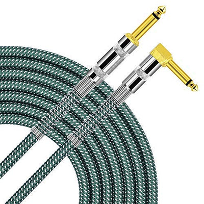 Cable guitarra 1/4pulg recto a recto 6ft verde