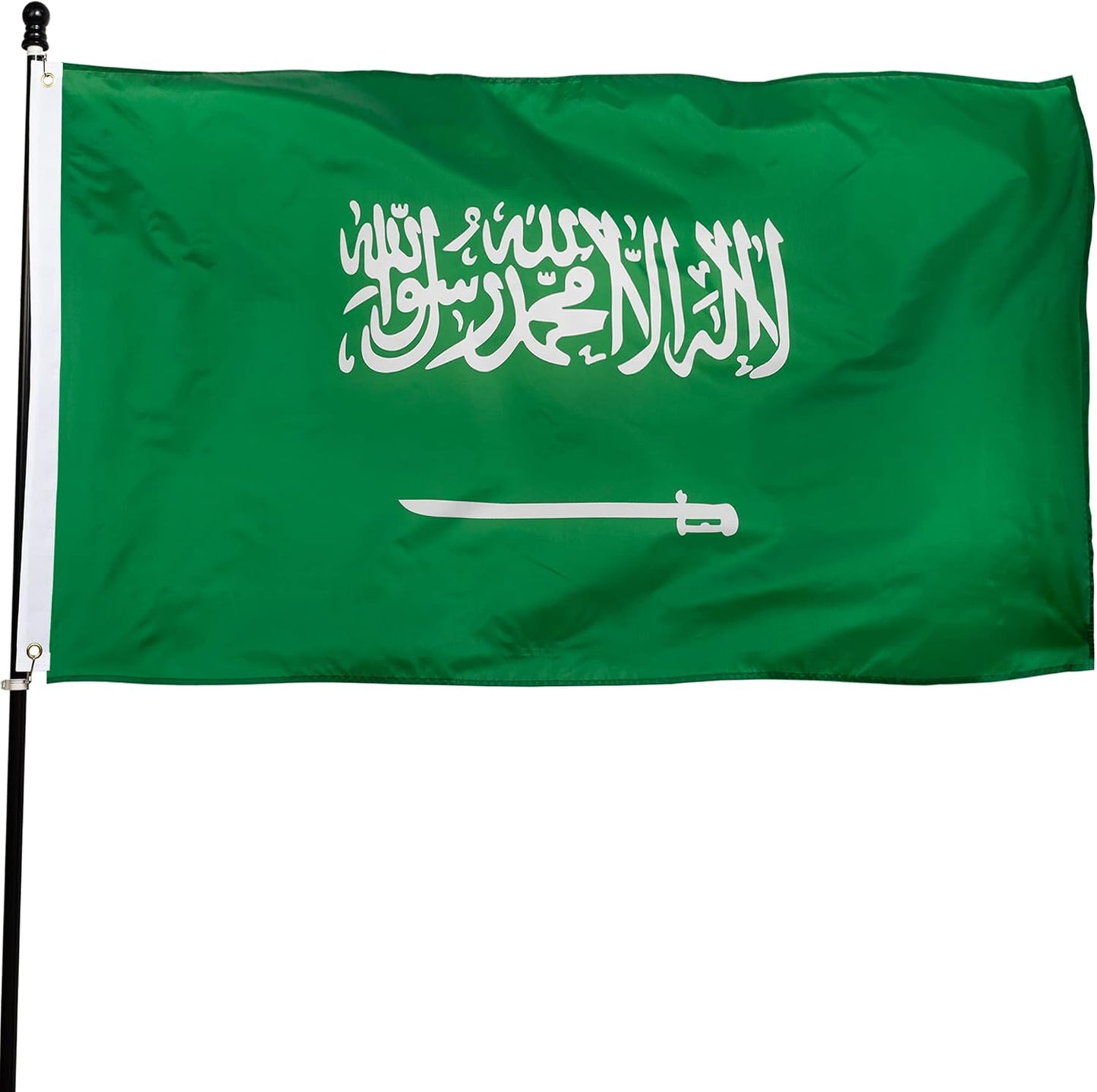 Bandera Arabia Saudita 3x5ft poliéster resistente