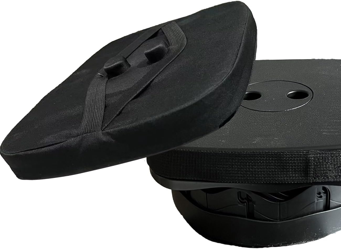 Set Taburetes Plegables Cuadrados Resistentes Negro