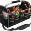 Bolsa herramientas 16" 26 bolsillos acero resistente