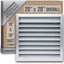 Rejilla ventilación exterior 18x18" resistente al agua