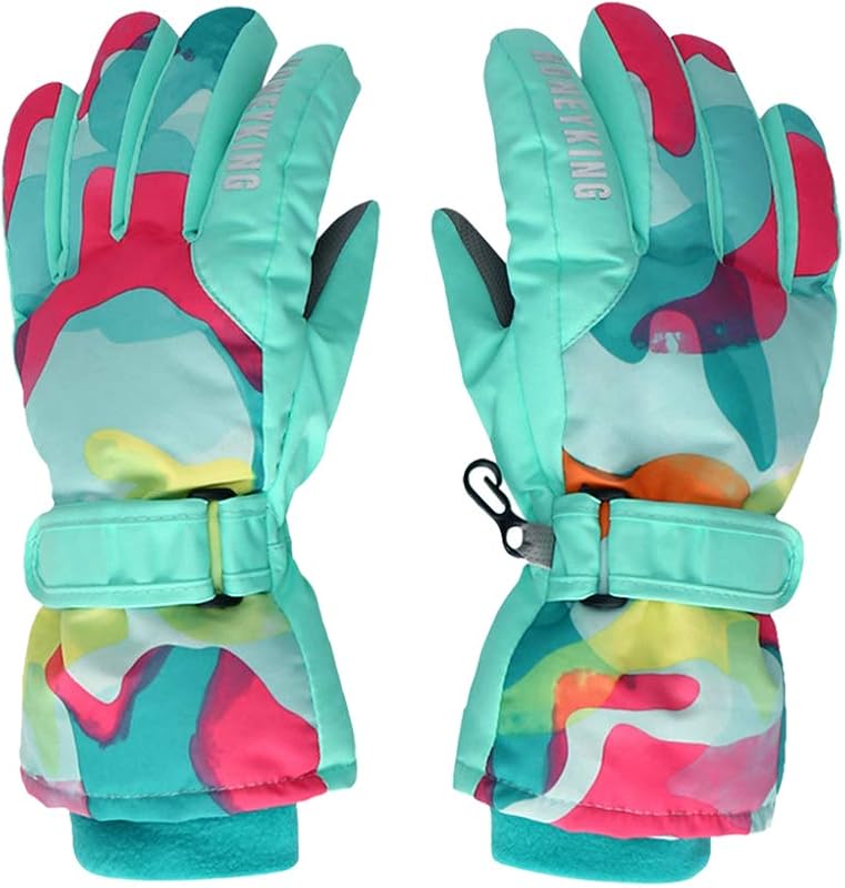 Guantes esquí niña gruesos impermeables
