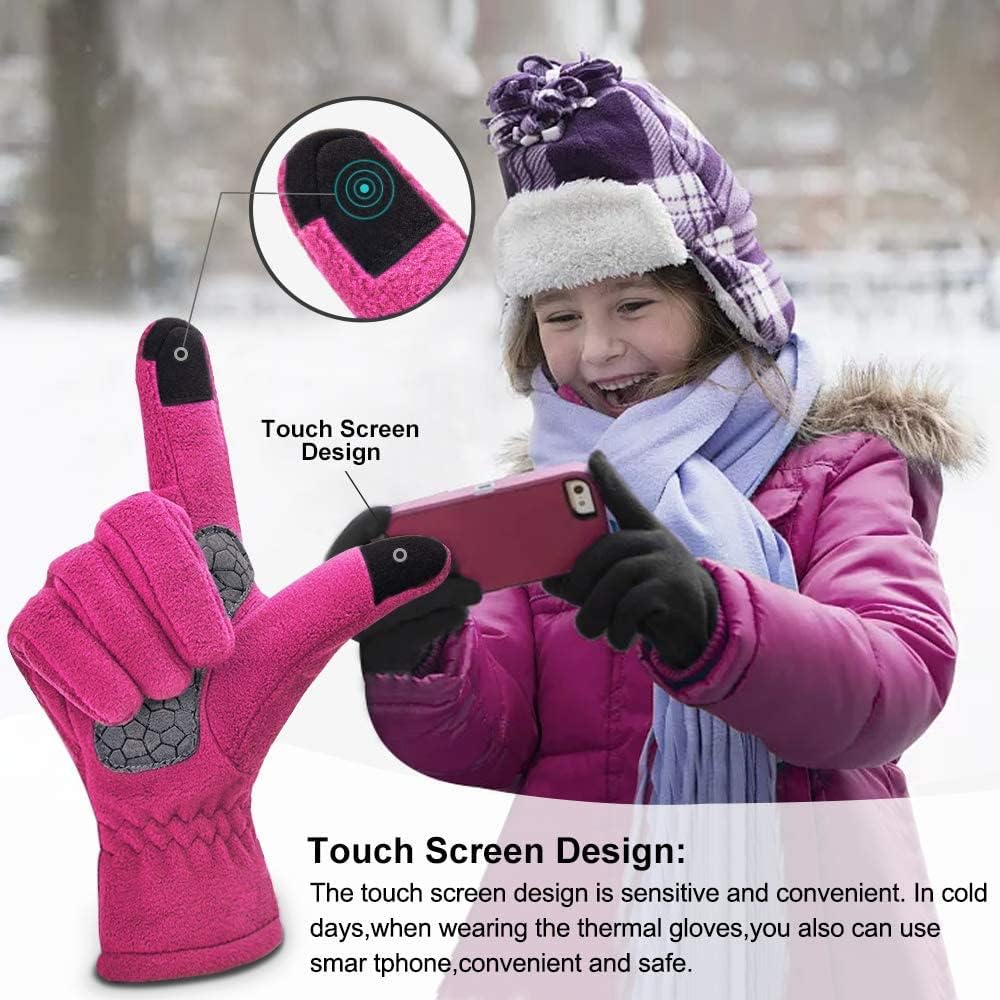 Guantes térmicos niños antideslizantes al aire libre