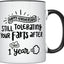 Taza aniversario 1 año 11oz para novio marido mango negro