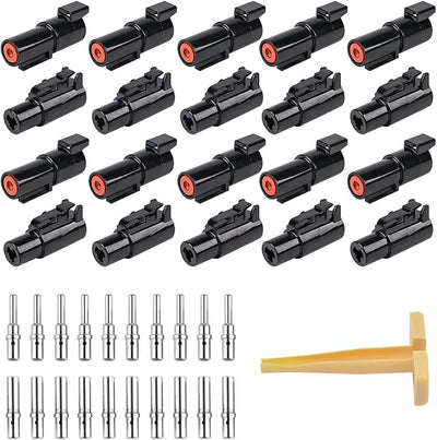Kit conectores 10 pares un solo pin 12-16 AWG