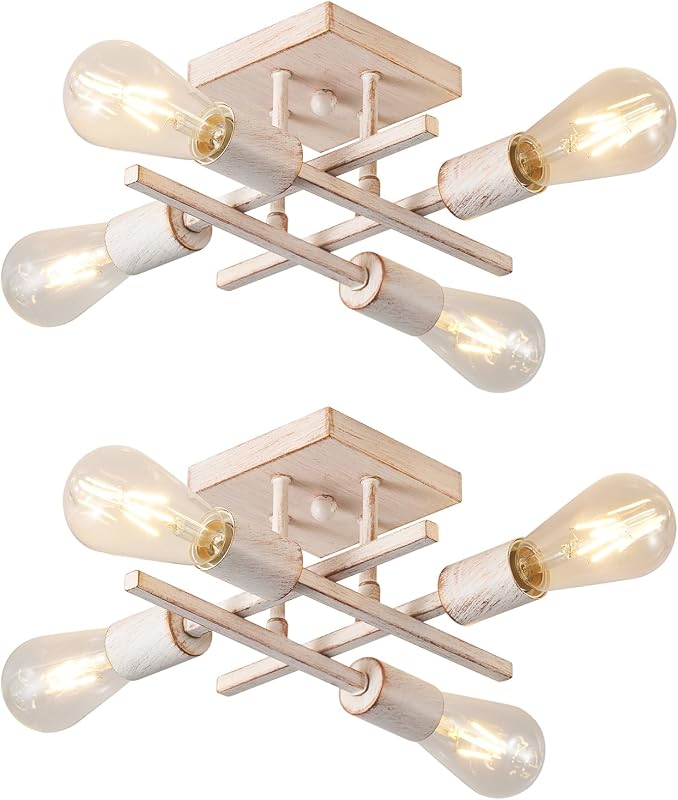 Lámpara techo Sputnik 4 luces E26 pack 2