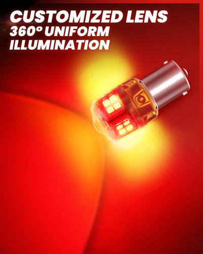 Bombillas LED rojas L2 1156 freno trasero súper brillantes