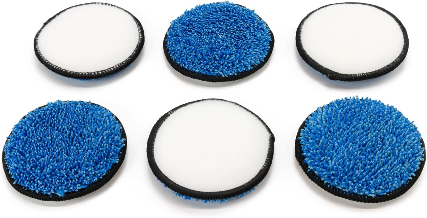 Almohadillas microfibra orbital para tapicería 6 pzas 7.6cm