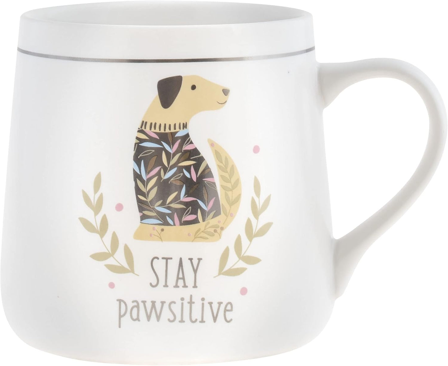 Taza cerámica Flora 18oz para café y té