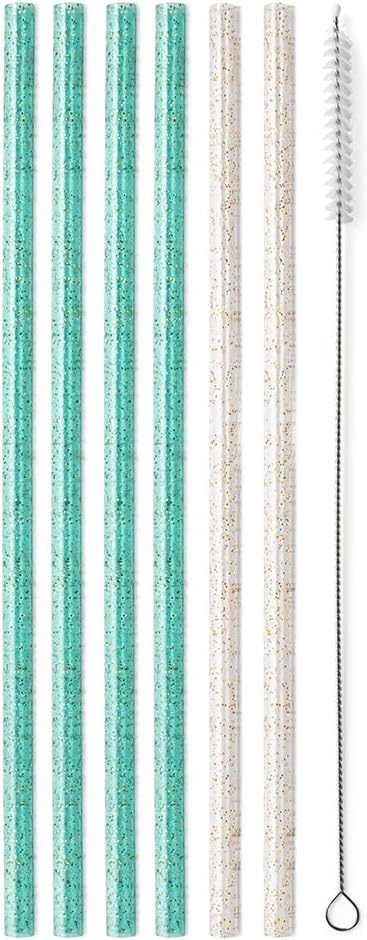 Juego popotes reutilizables 10.25pulg con cepillo