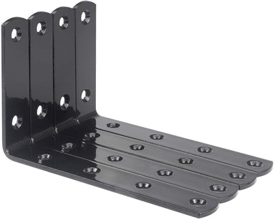 4 Soportes Estante L 5x3pulg Cierre Articulado Pared