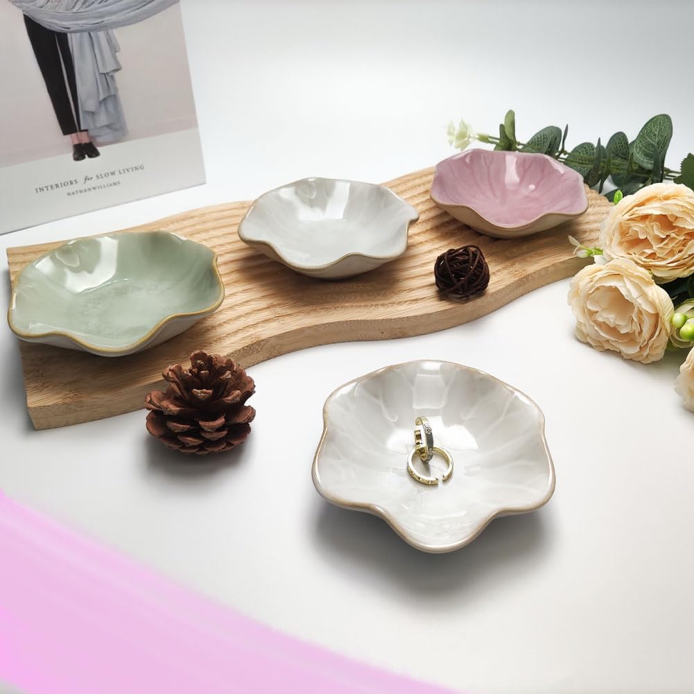 Bandeja cerámica para joyas y llaves decorativa
