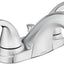 Grifo baño cromado 2 manijas 4" set central