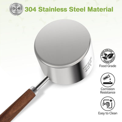 Medidor para alimento de mascotas acero inox 304 1 taza