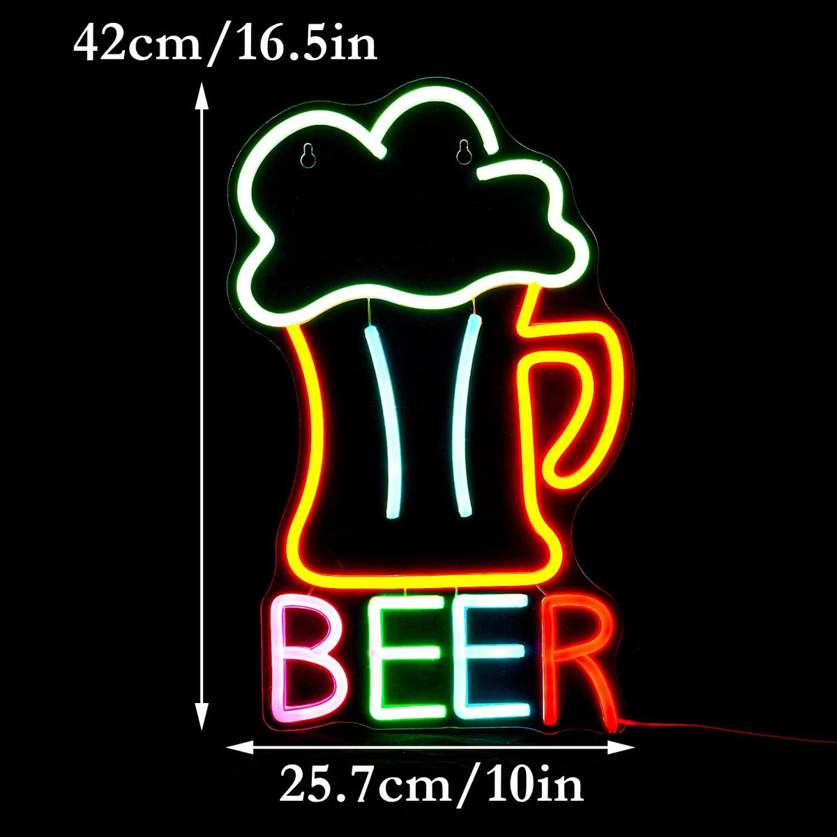 Letrero neón LED USB 16.5x10.1pulg para decoración